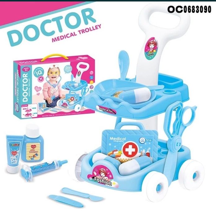 Набор Доктор с тележкой, 15 предметов