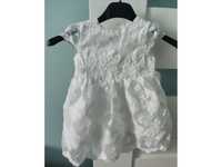 Biała sukienka na chrzest 74 Reserved baby