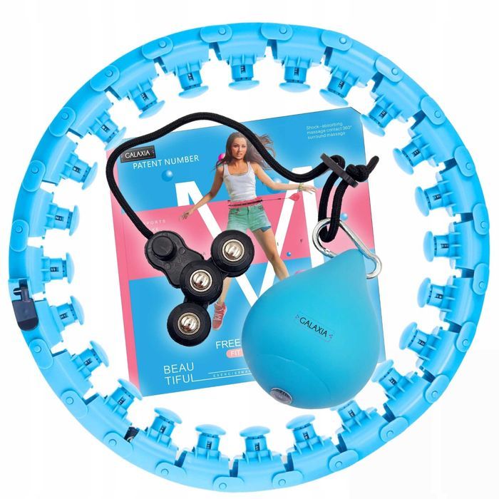 HULA HOP z Obciążeniem Odchudzające Obciążnikiem z Wypustkami HULAHOP