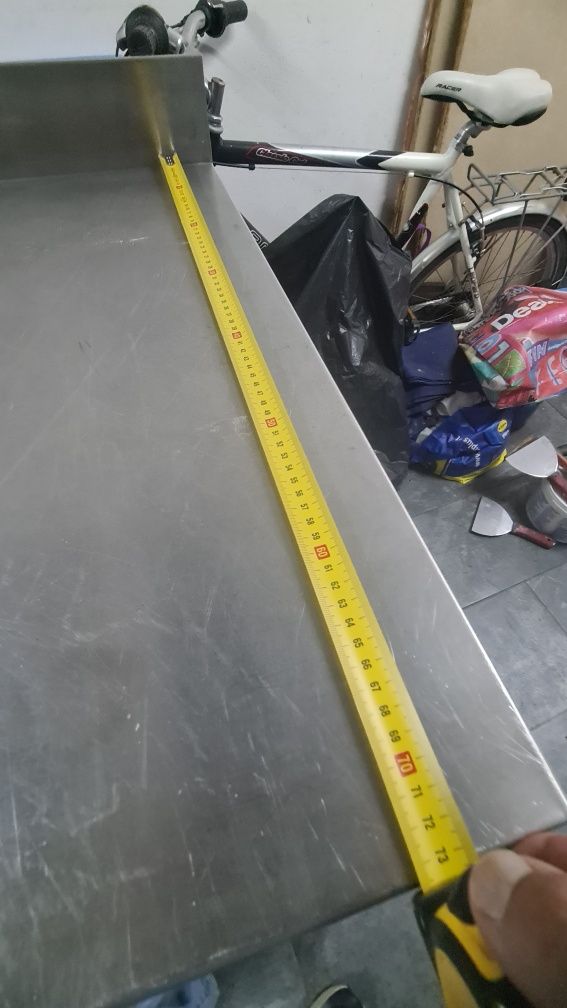 Bancada inox com pia