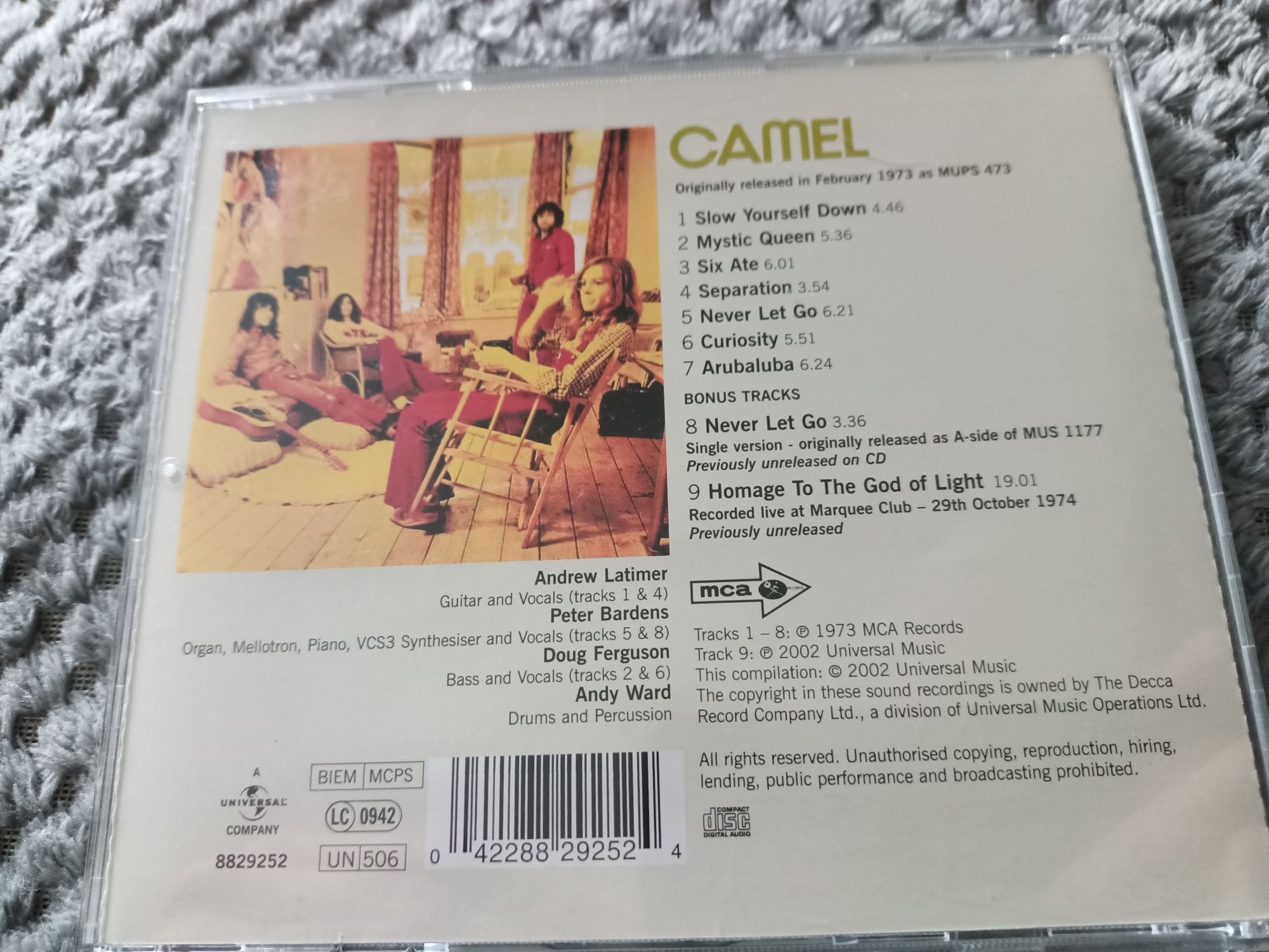 Camel - Camel (CD, Album, RE, RM, RP)(nm)