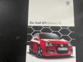 Prospekt katalog VW Golf V GTi Edition 30 2007 r. 20 stron