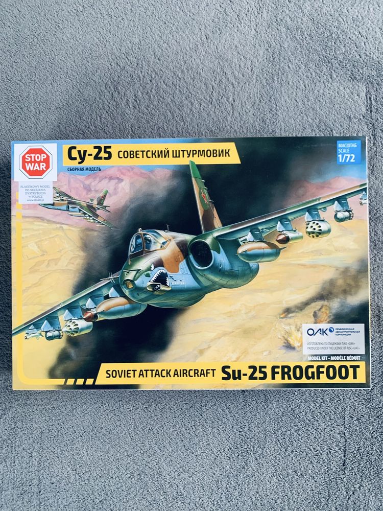 Samolot Sukhoi SU-25 model Zvezda 7227