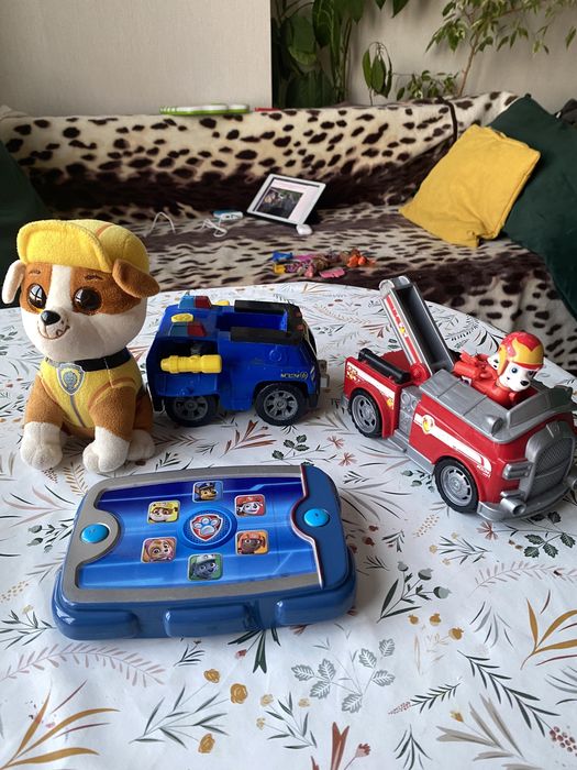 Щенячий патруль интерактивный планшет пульт (звук), машинка