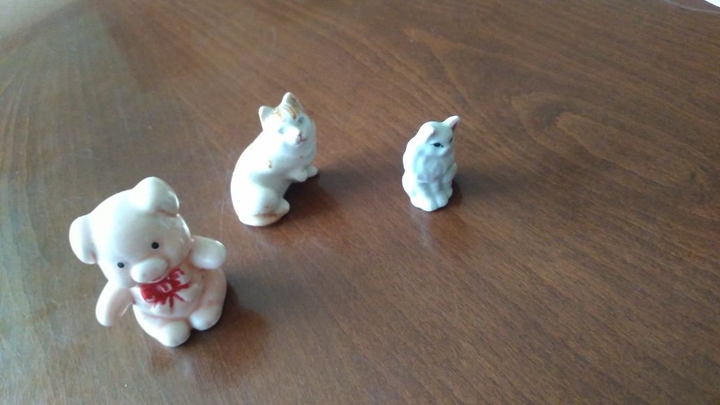 Zestaw starych  figurek z porcelany zwierzeta Niemcy