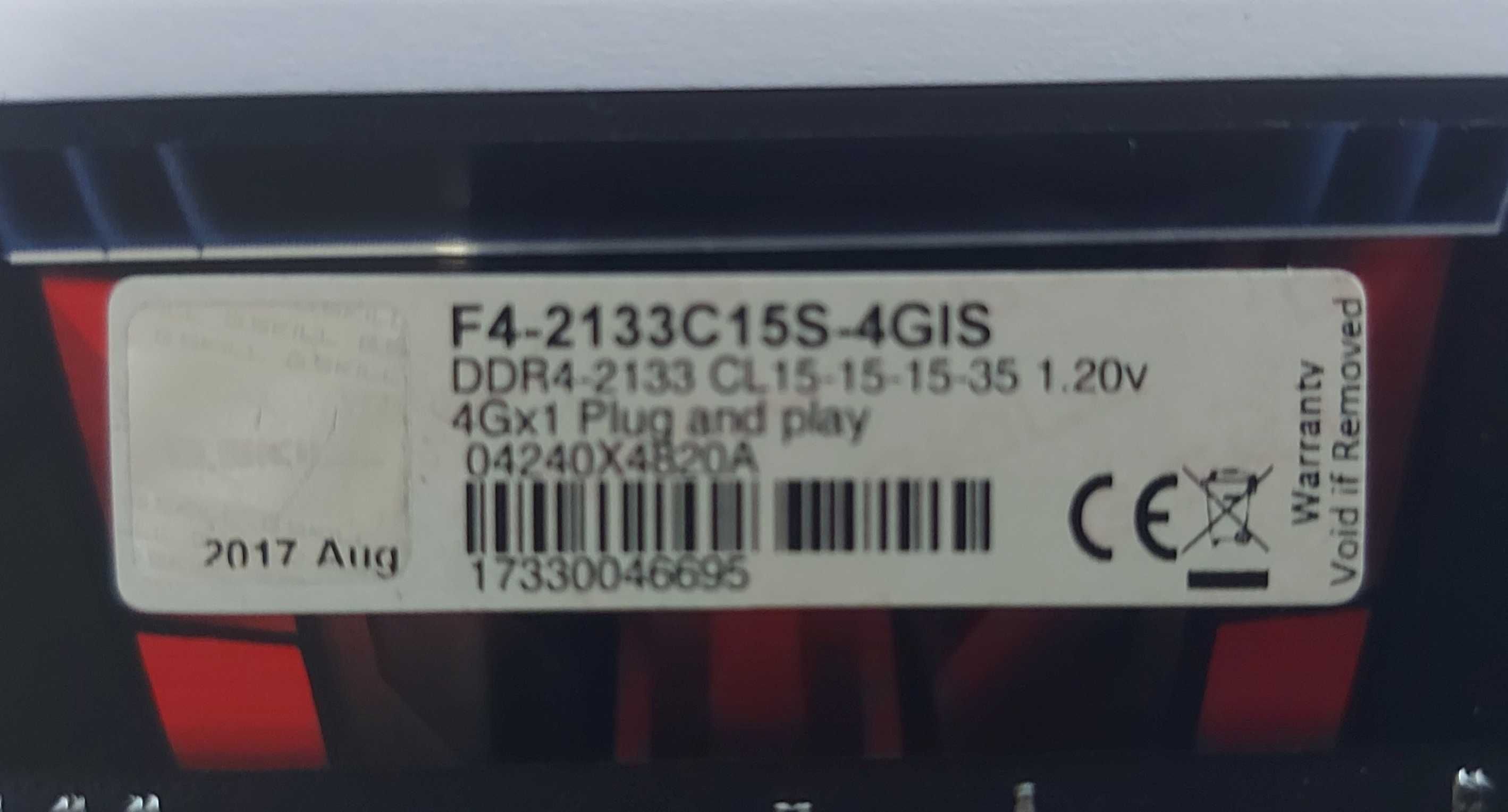 Memória RAM G.Skill 4GB DDR4 2133MHz CL15