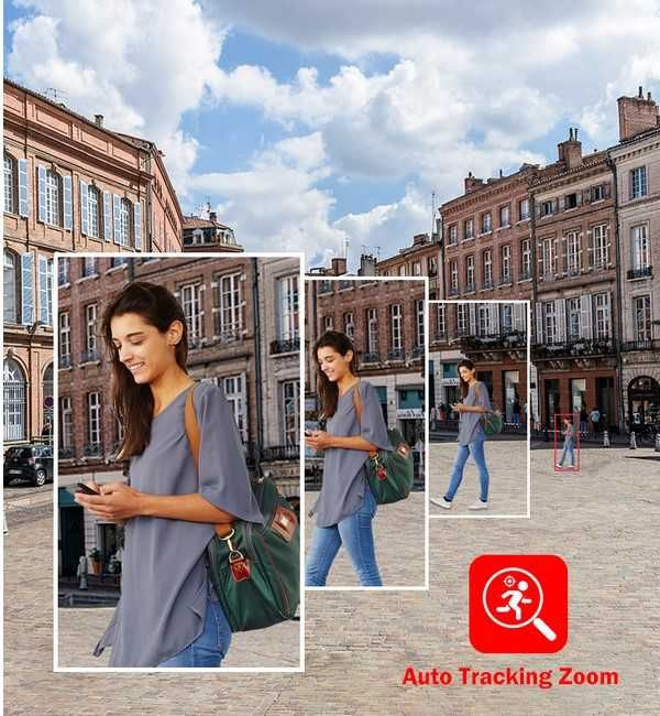 Беспроводная уличная бинокулярная WiFi камера PTZ  8mp ASECAM