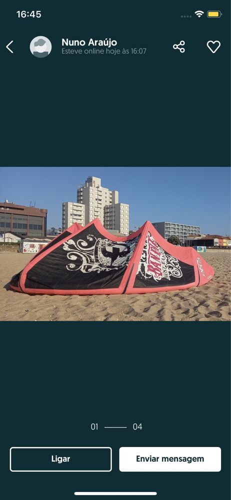 Kite bandit 7 metros troco por algo do meu interrese