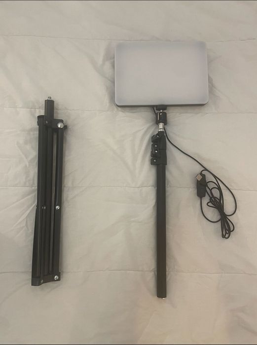 Super Kit com Ring Light, Teleprompt e microfone. Tudo novo!