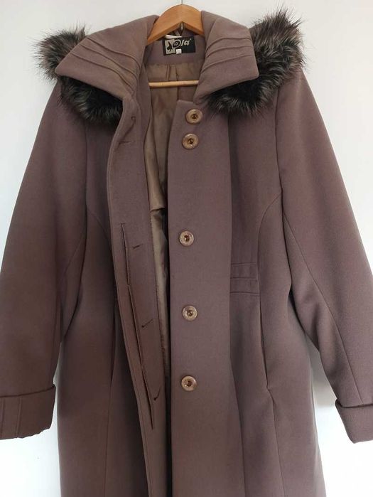 Zimowy płaszcz damski XXXL plus size