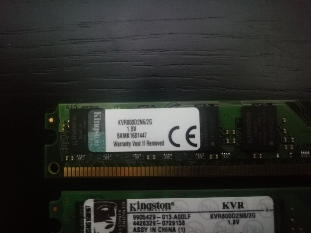 Memoria RAM Kingston DDR2 800MHz, 2 x 2Gb