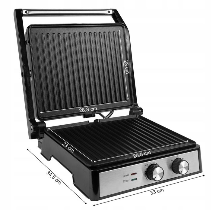 Grill elektryczny Opiekacz rozkładany Toster do kanapek PANINI 2500W