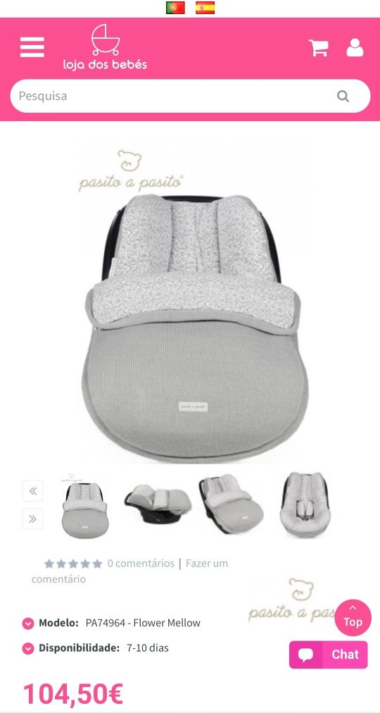 Saco térmico para babycoque PASITO A PASITO