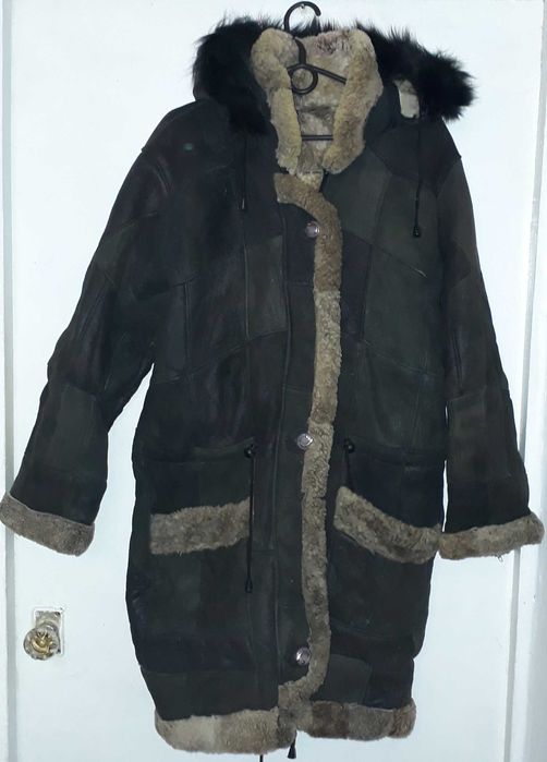 Женская Кожаная Куртка с Мехом XL.и Дубленка