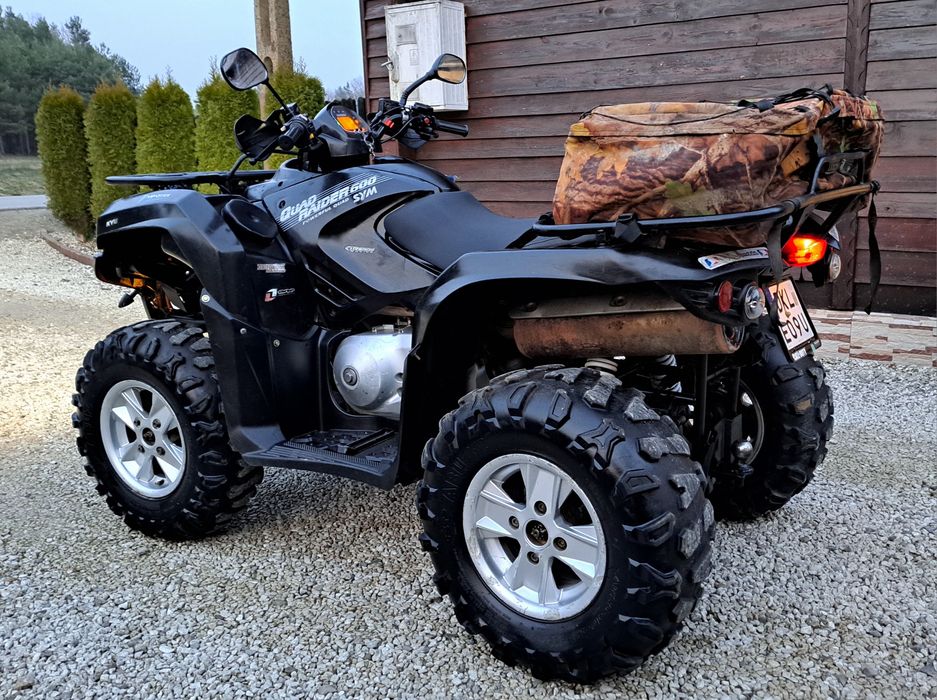 Duży Quad SYM RIDER 600 40KM 4x4 Alufelgi Ledy Kufer Hak Okazja!!!