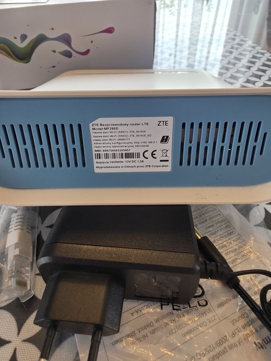 Router LTE+ 5Ghz ZTE MF286D na kartę SIM Internet agregacja 3 pasm