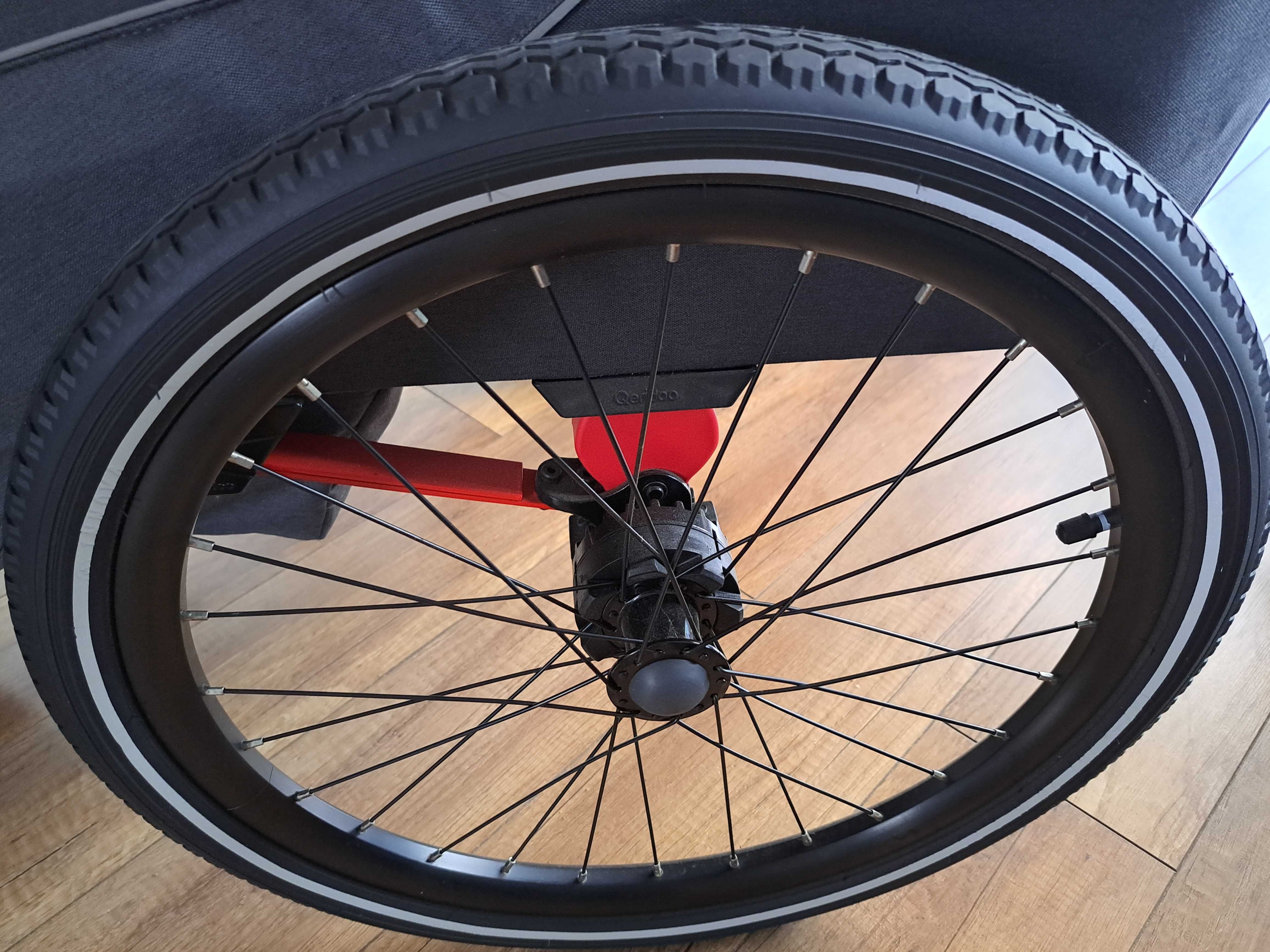 Przyczepka rowerowa Qeridoo Kidgoo 1 jak nowa na gwar. plus k.jogger