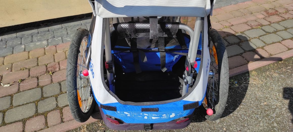 Przyczepka rowerowa XLC Mono 3w1 buggy, jogger, wózek sportowy