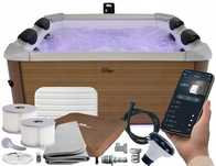 Basen Jacuzzi SPA Hydromasaż MSPA Amber AM063W Sztywne ścianki