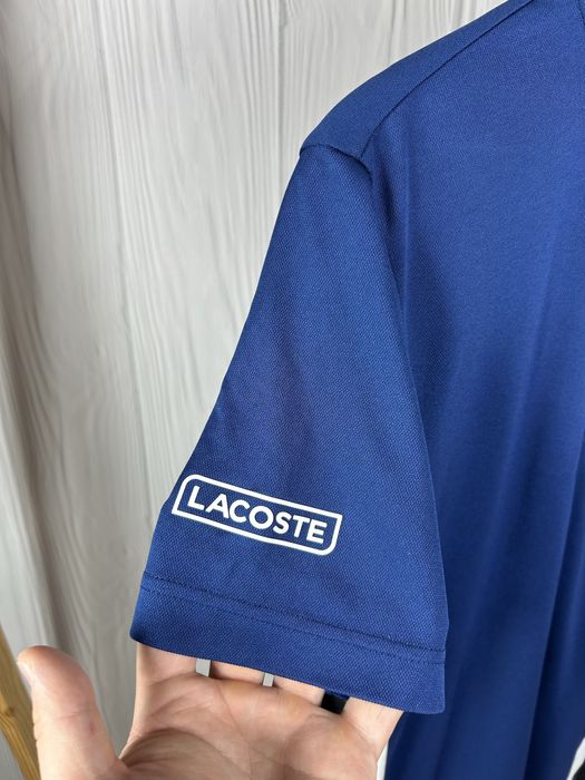 Lacoste Sport поло з красивим дизайном Оригінал! Розмір М