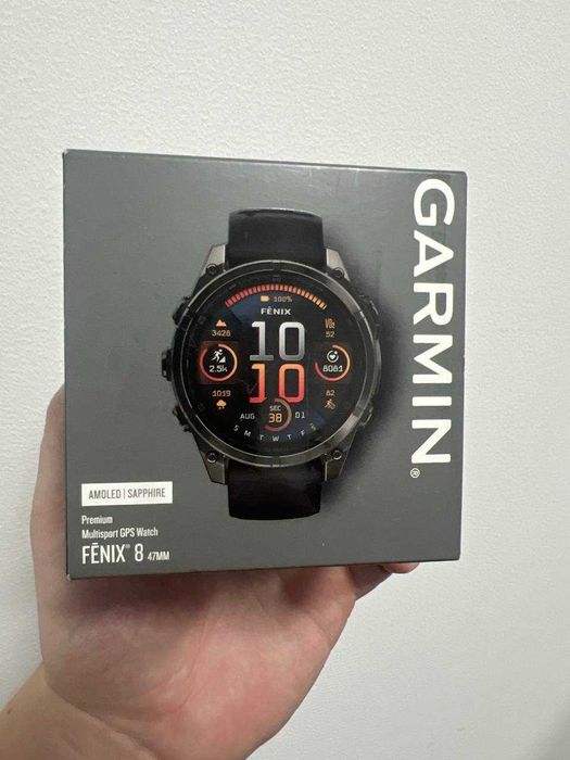 Garmin Fēnix 8 47mm AMOLED Sapphire — нові, запечатані