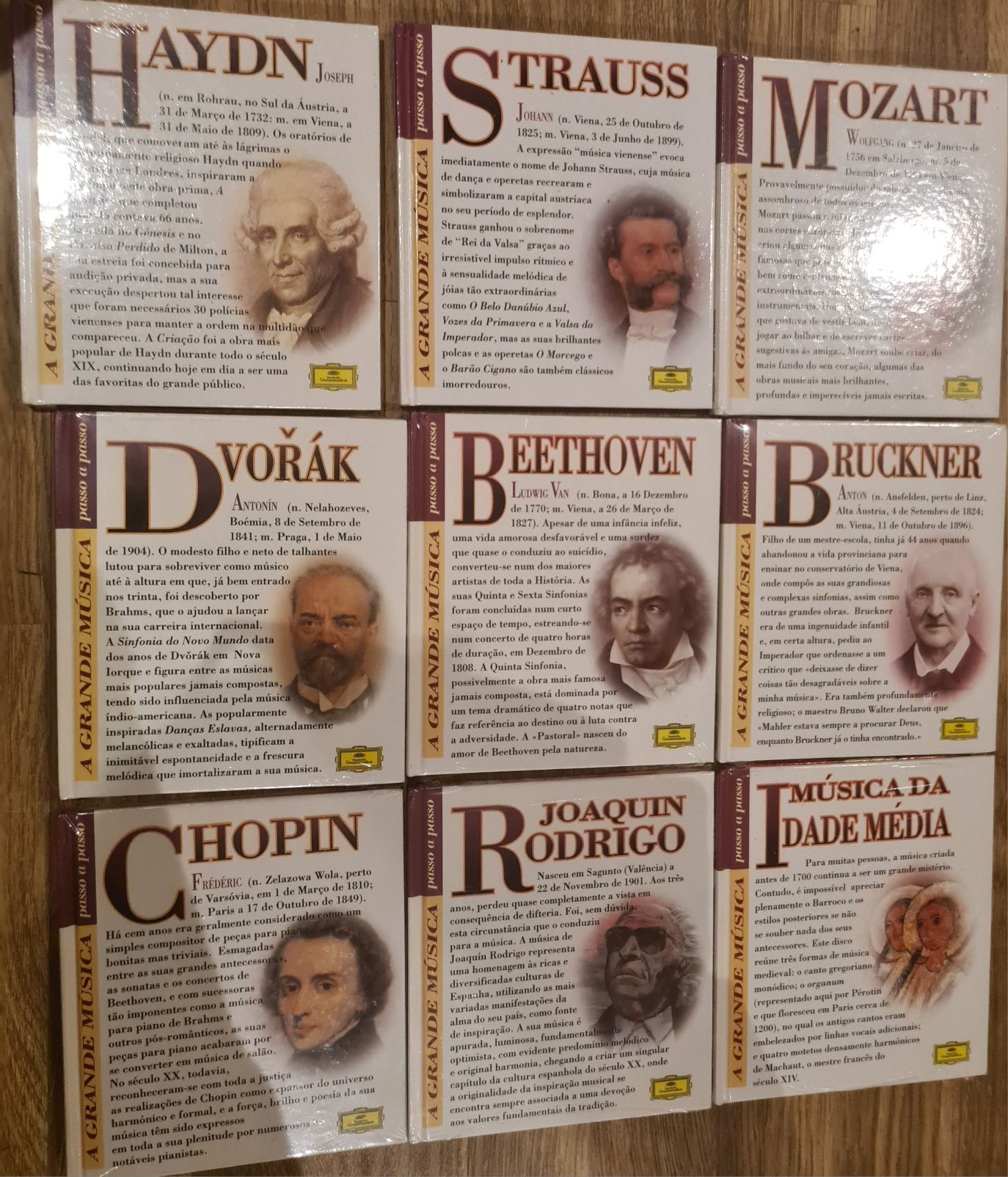 32 cd's com livro música clássica ainda embalados