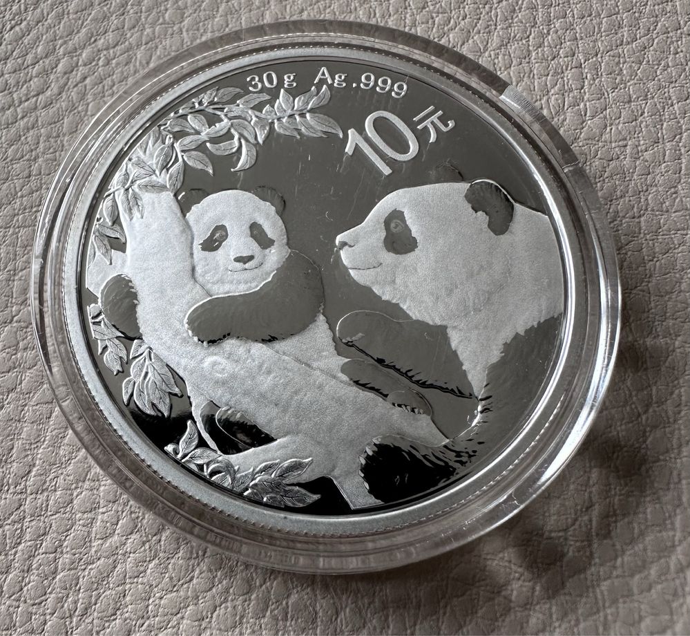 Срібна монета Панда 2021