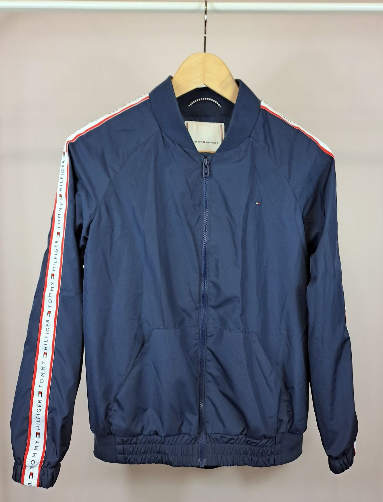 Tommy Hilfiger męska damska dziecięca wiatrówka lekka kurtka r.164 cm