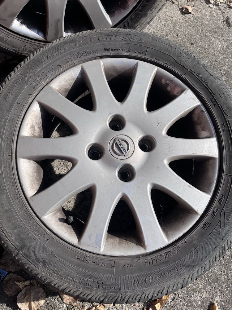 16’ 4 Felgi Nissan Almera n16 + 2 koła bez felgi