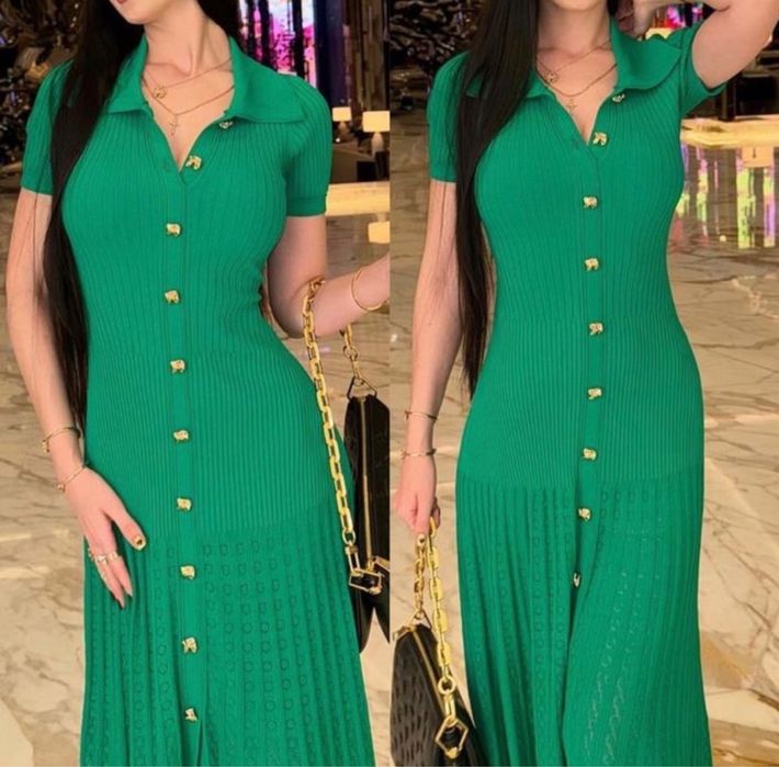 Платье зеленое Sandro