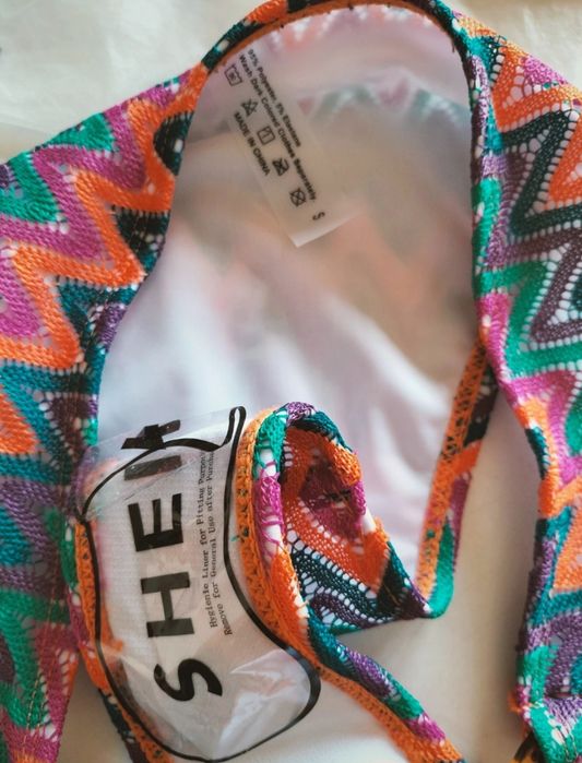 Bikini cai cai colorido Novo