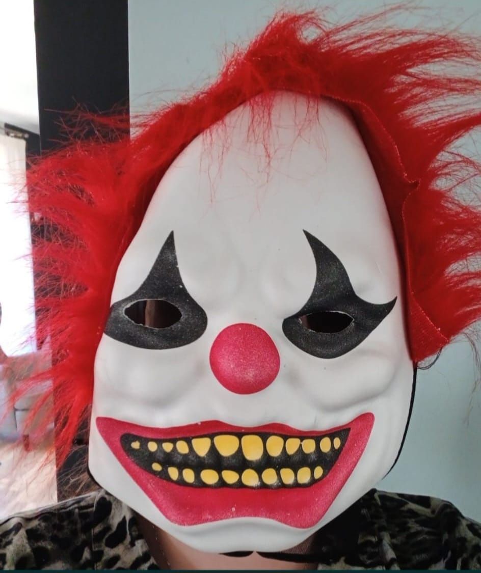 Clown 134 140 przebranie 9 10 joker klaun haloween karnawał bal
