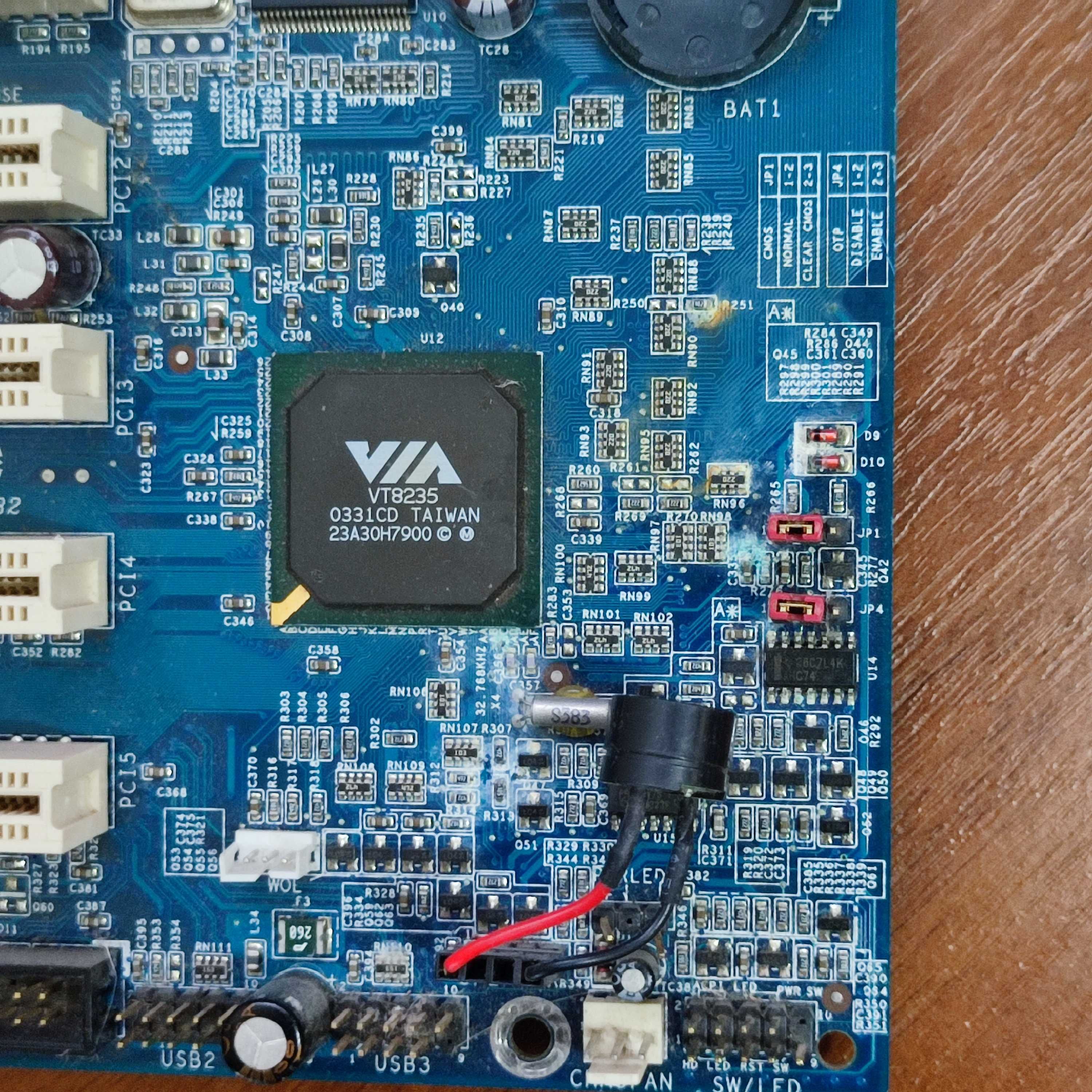 Материнская плата Socket A (462) Albatron KX400-8XV + процессор+память