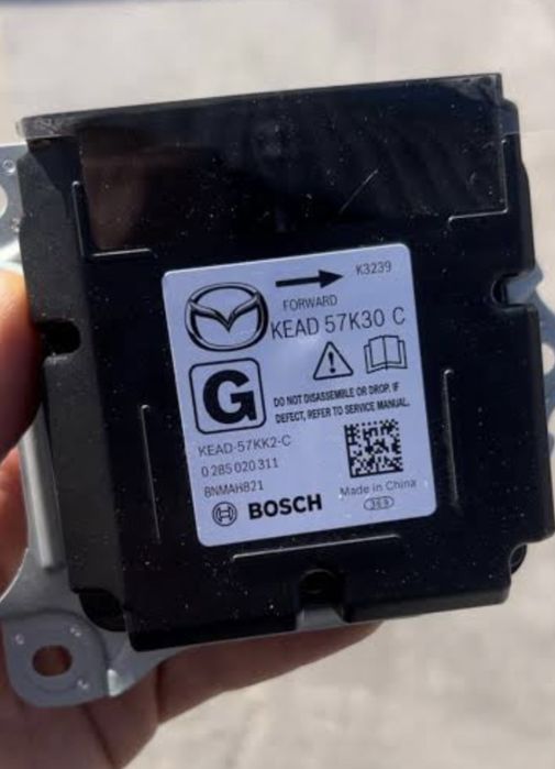 Reset crash SRS Mazda