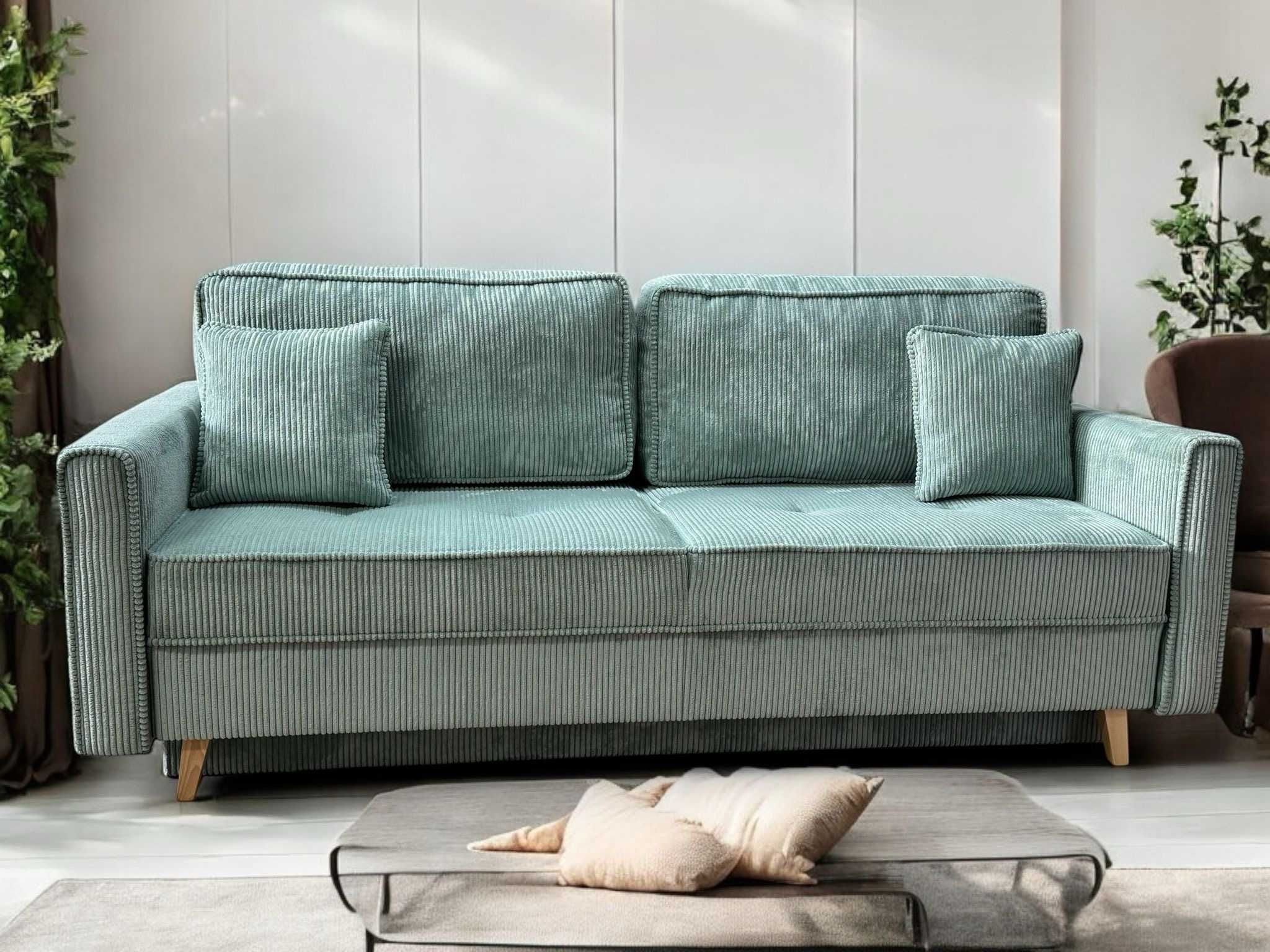 Kanapa ALIS sofa, sztruks, bonell, funkcja spania
