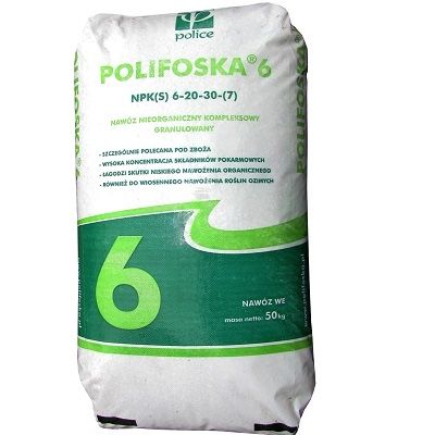 Polifoska 6 NPK(S) 6-20-30(7)-Big Bag 500kg/worek 50kg - transport HDS