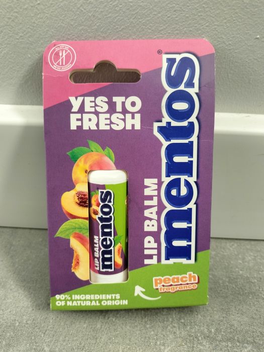 Balsam do ust Mentos Yes To Fresh o zapachu brzoskwiniowym