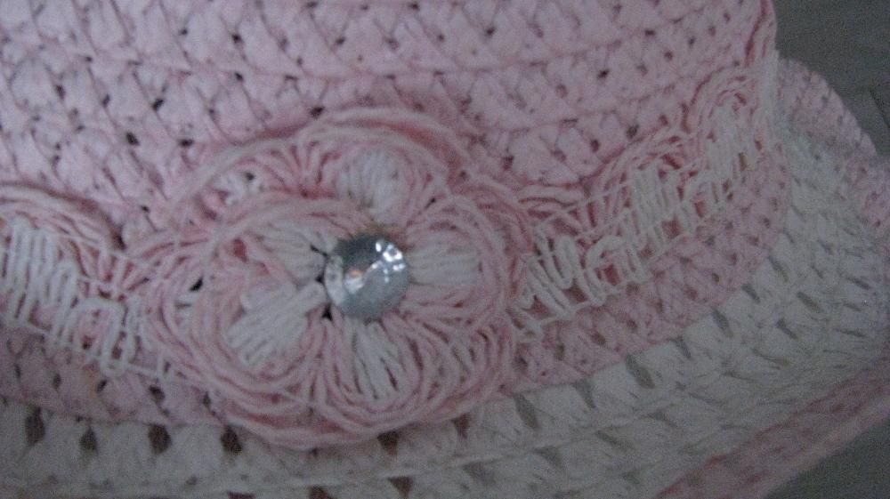 różowy kapelusz średnica 18 cm