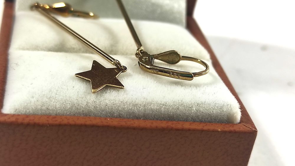 GWIAŹDZISTE kolczyki ZŁOTA PR3335,5CM Loombard Lubawa lombard