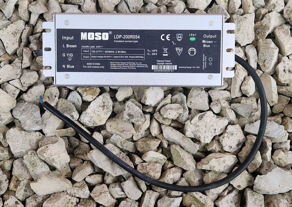 Zasilacz stałoprądowy Led Moso LDP-200R054 200W