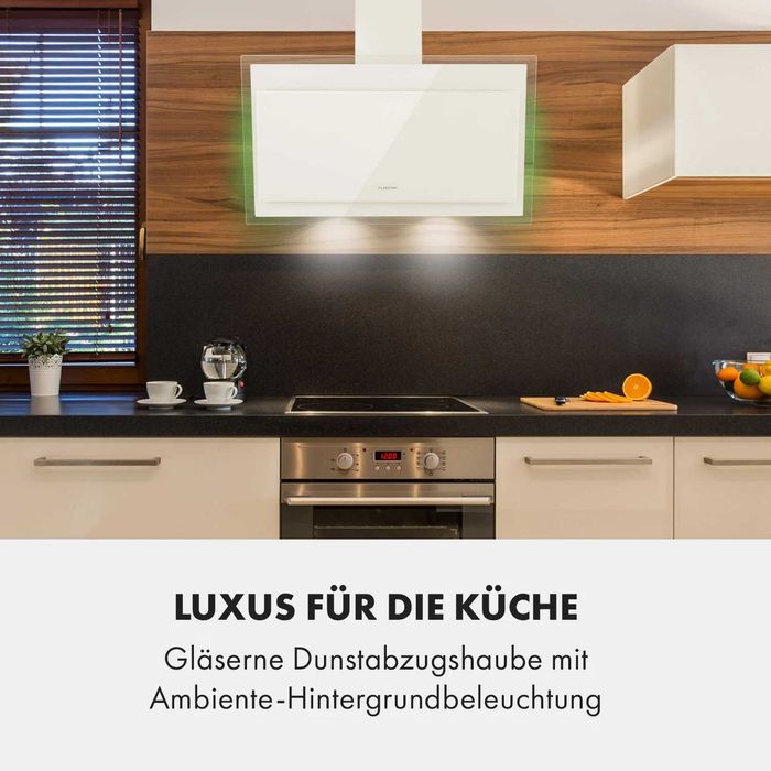 Вытяжка кухонная наклонная витяжка кухонна Klarstein Mirage 90