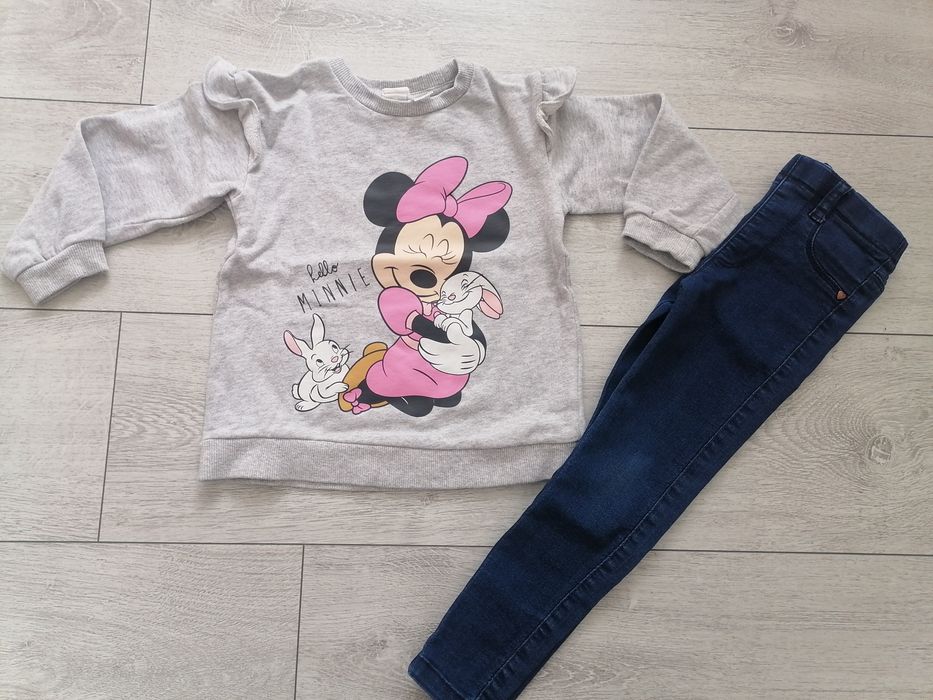 Bluza hm myszka minnie rozmiar 104 +spodnie gratis