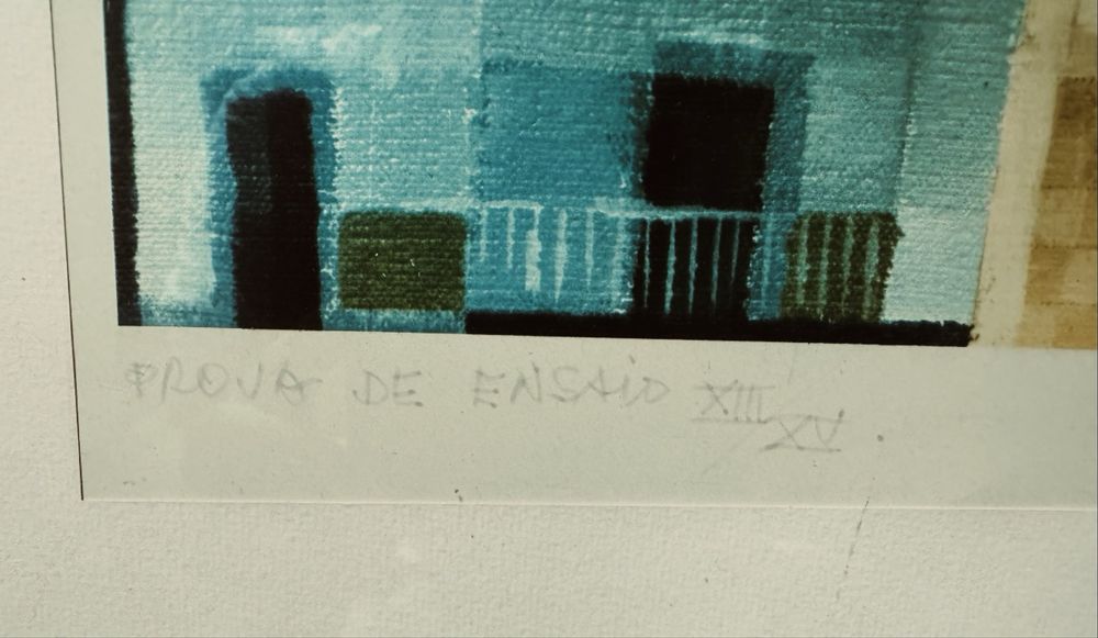 Serigrafia (Prova de ensaio) de Thomas de Mello