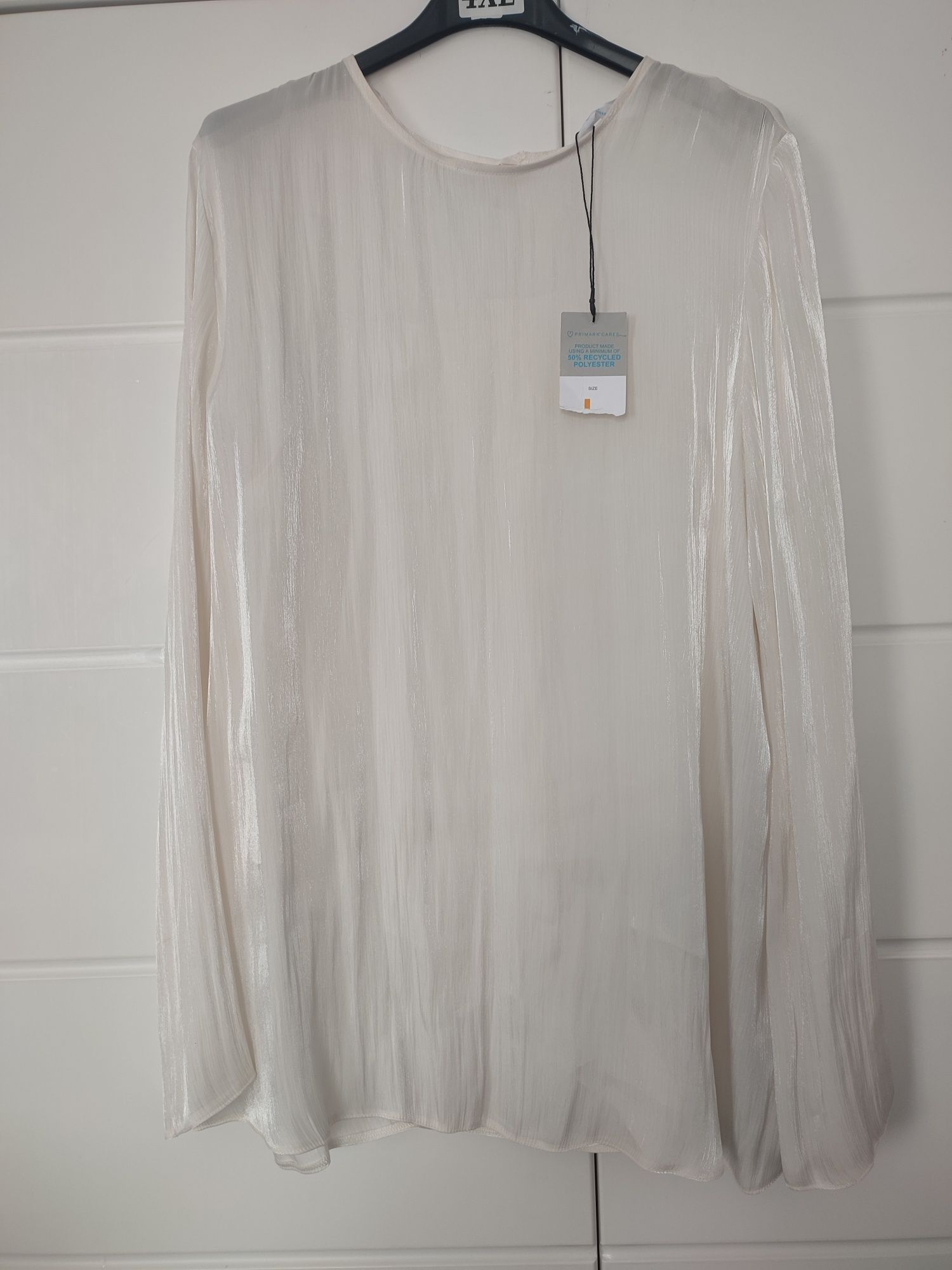 Nowa elegancka kremowa bluzka rozmiar L Primark