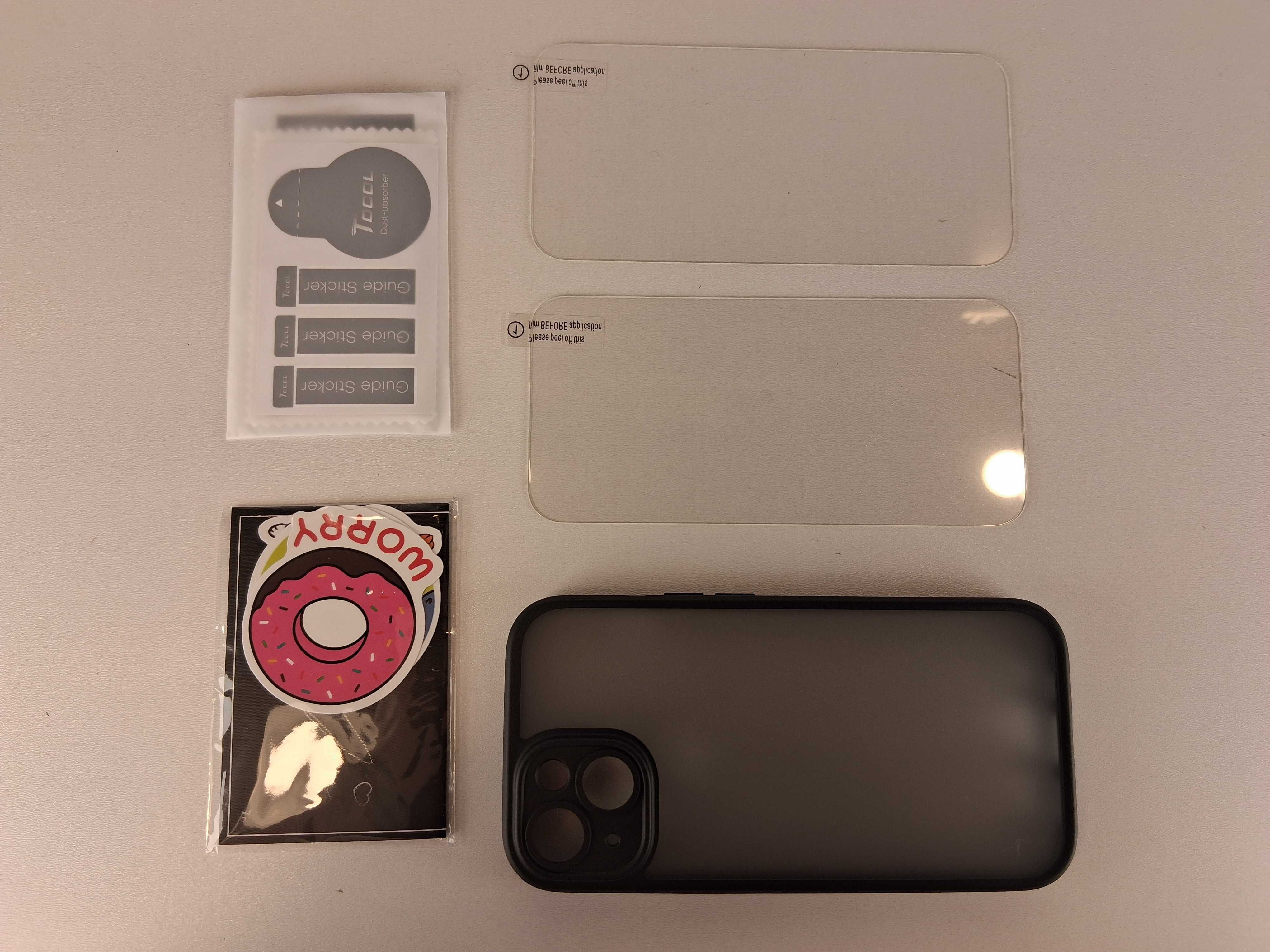 Y149 Etui + Akcesoria Tocol do iPhone 15 Ochrona Ekranu Telefonu