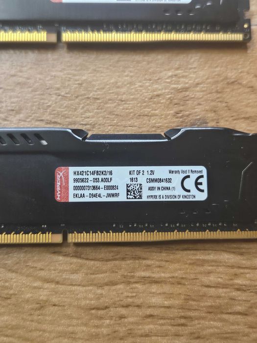 Kingston HyperX Fury 16 GB 2×8 GB 2133 MHz DDR 4 пк intel amd