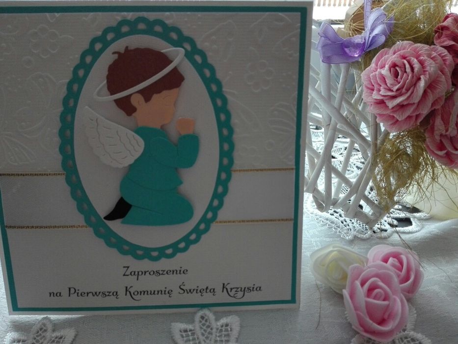 Zaproszenia na Komunię Świętą, Chrzest
