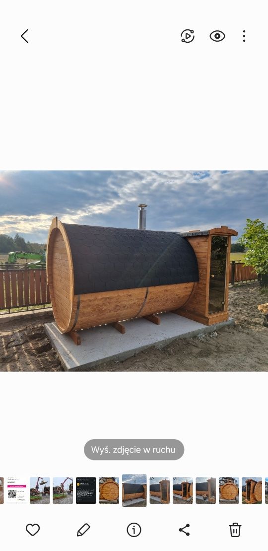 Sauna ogrodowa balia jacuzzi domek letniskowy