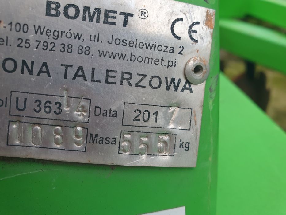 Sprzedam siewnik poznaniak i bronę talerzową Bomet