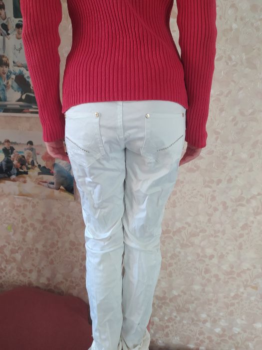 Белые джинсы (брюки) MORGAN размер 40-42 ТОЛЬКО ДОНЕЦК